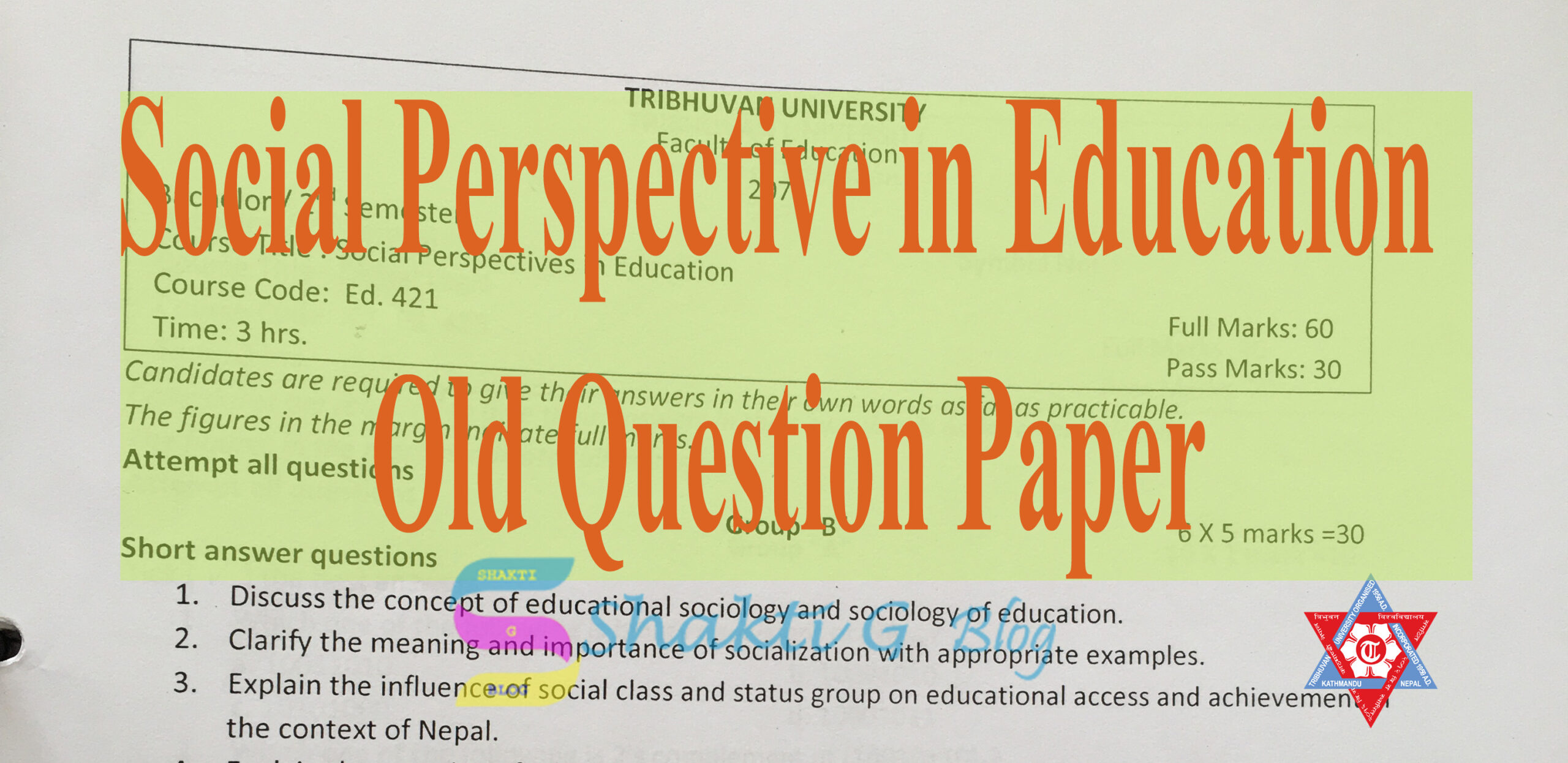 social perspectives in Education